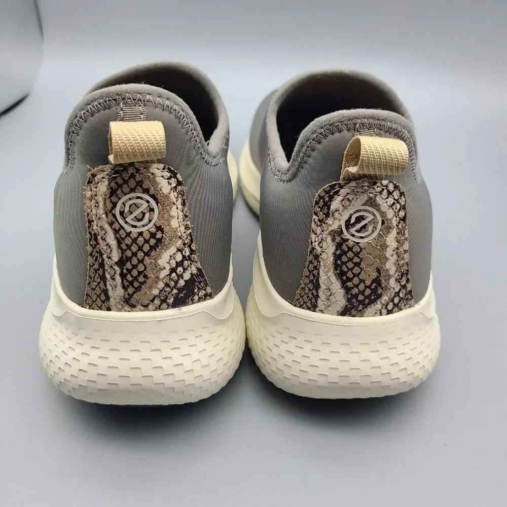 Cole Haan Women Sneakers Zerogrand Changepace Slip-On Gray/ Snake Size 9.5 New